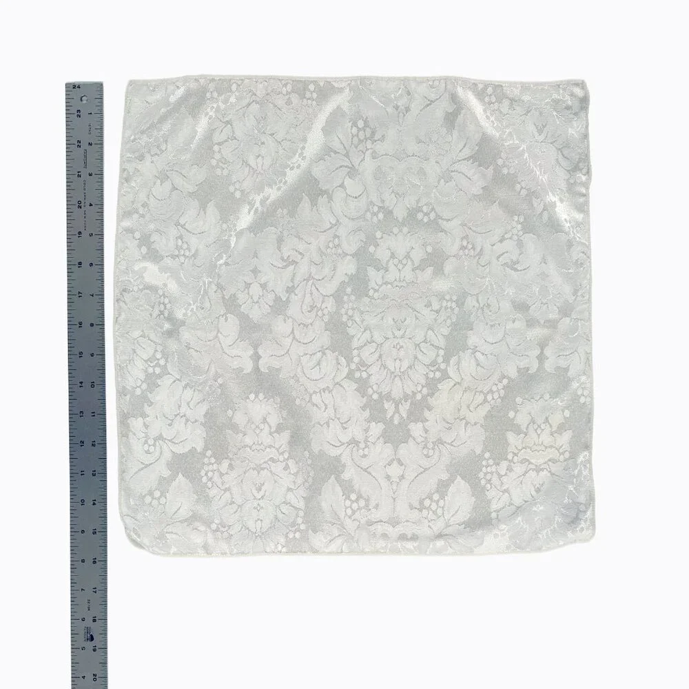 Vintage Fortunoff Napkin 12Pc Bundle Royalty Floral Damask Jacquard Pearl Cameo